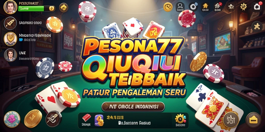 Tampilan gameplay PESONA77 dengan suasana permainan QiuQiu yang seru.
