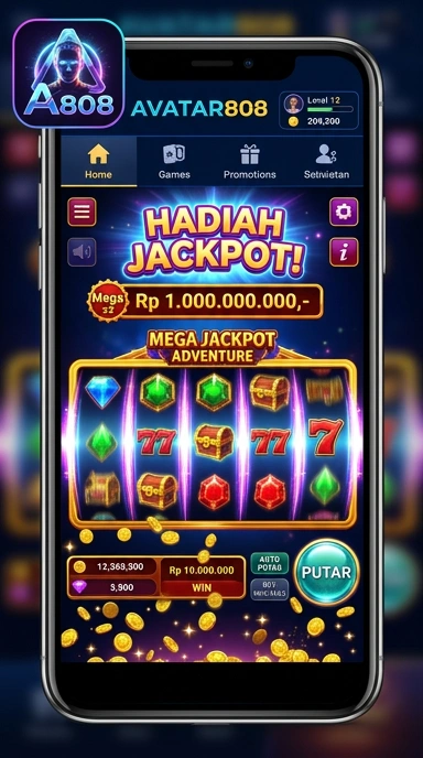 Screenshot aplikasi avatar808 menunjukkan antarmuka yang bersih dan mudah digunakan.